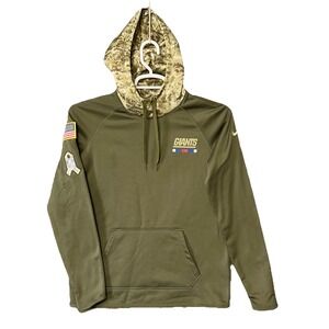 Nike New York Giants NFL Salute To Service On Field Dri-Fit Hoodie Size Small‎